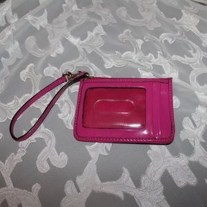 Coach Hot Pink Coin Purse Card Carrier